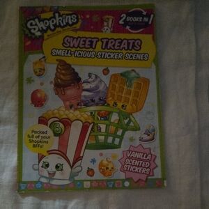Shopkins Sweet Treats Smell-icious Sticker Scenes , 2 Books In 1